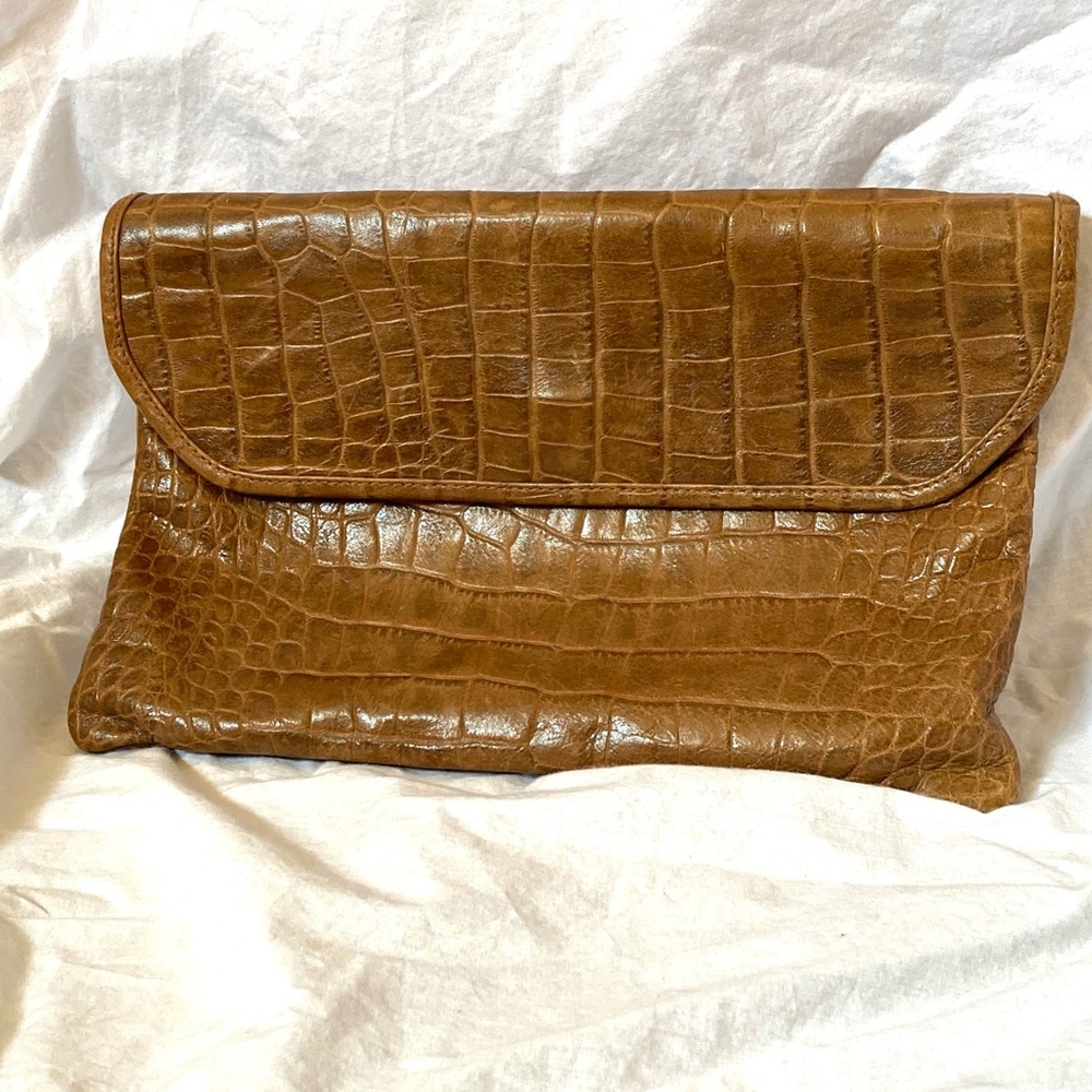 Nordstrom Croc-Embossed Vintage Clutch